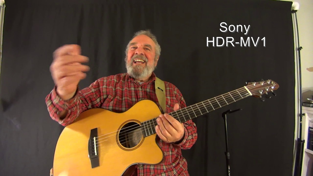 Canon Vixia HF vs Sony HDR-MV1 - Look At Me Play Guitar