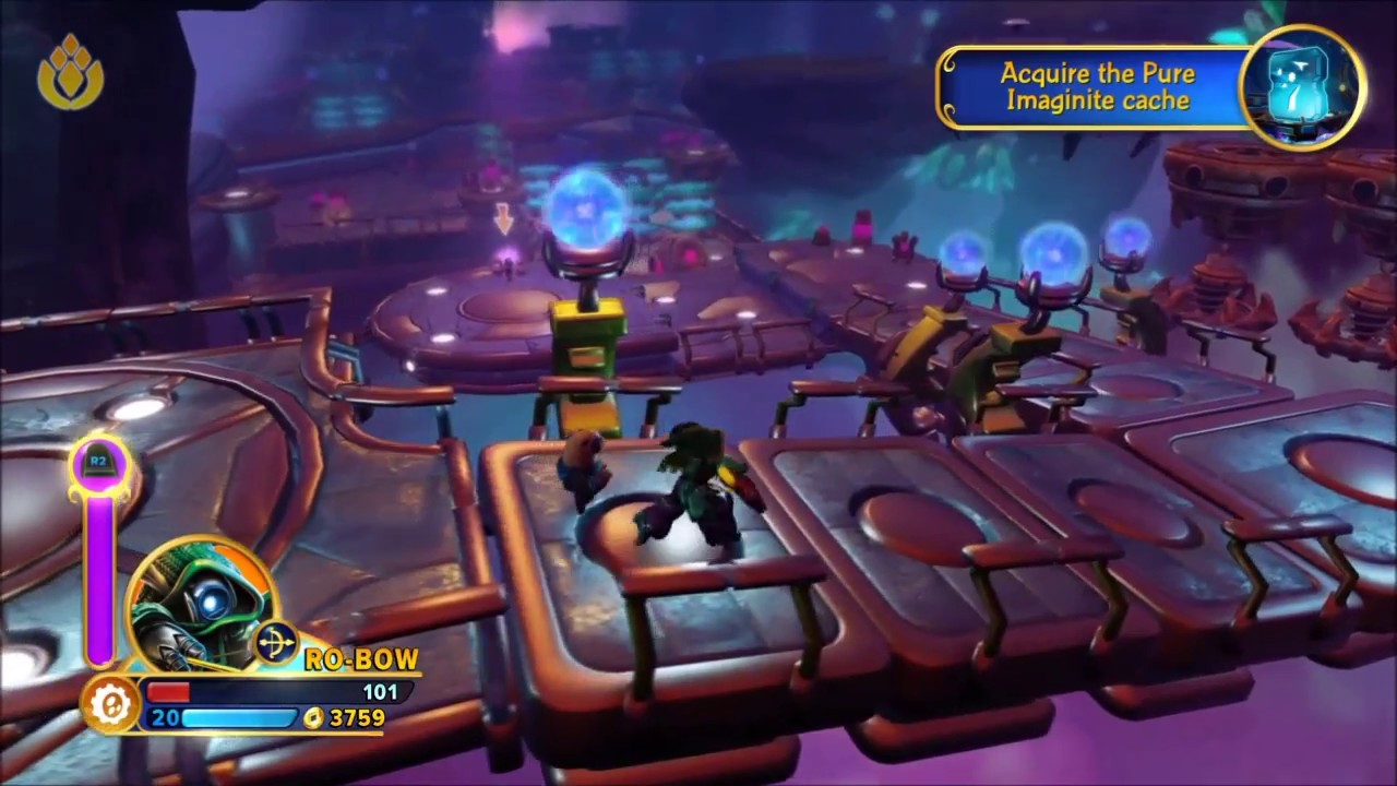 LOST IMAGINITE MINES Walkthrough with RO-BOW (Tech Mastery path) | Skylanders Imaginators