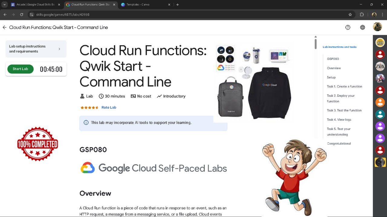 Cloud Run Functions: Qwik Start - Command Line (GSP080) || Week 2 || Arcade November