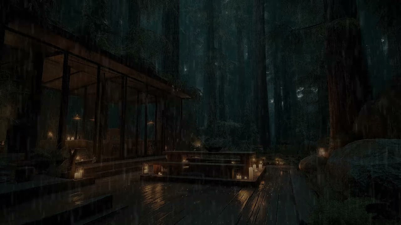 🌙 Rainy Night Sounds for Deep Sleep & Study Focus