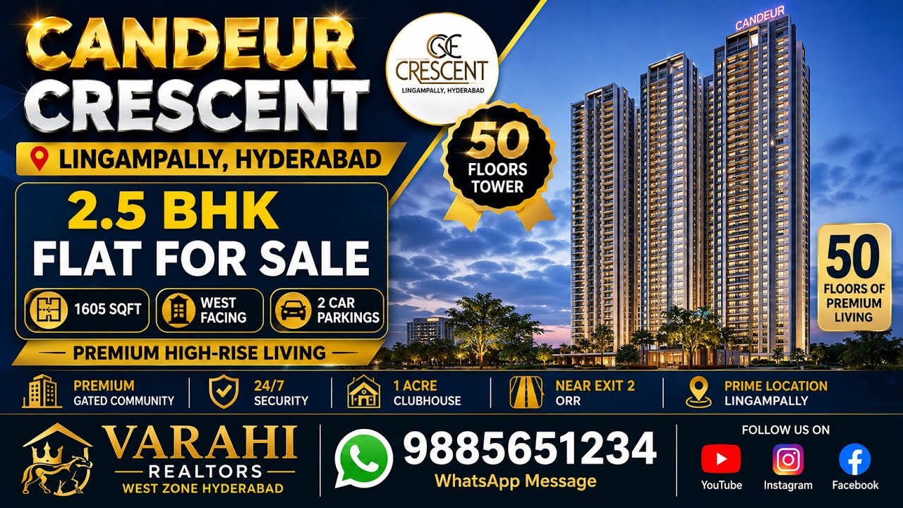 Candeur Crescent Lingampally Hyderabad Flats for Sale 