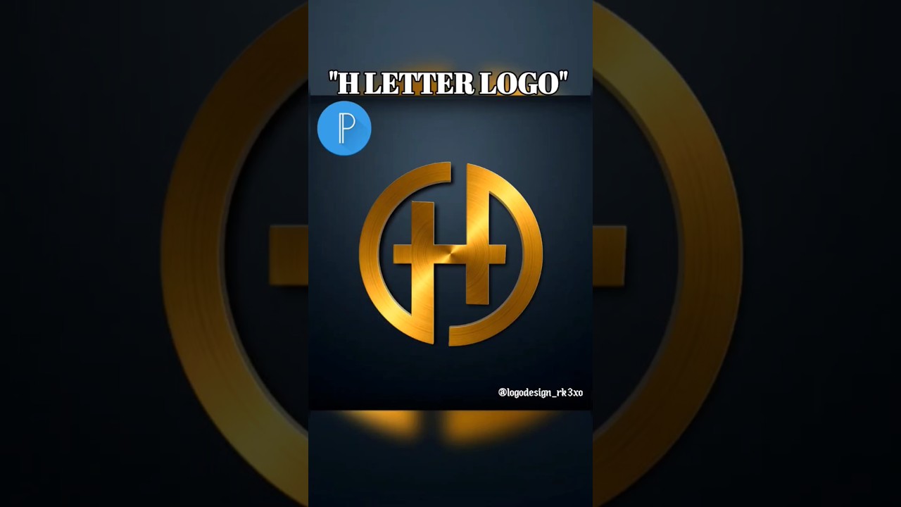 Modern H Letter Logo Design | metallic Texture & Metal Finish #HletterLogo #LogoDesign #LetterLogo