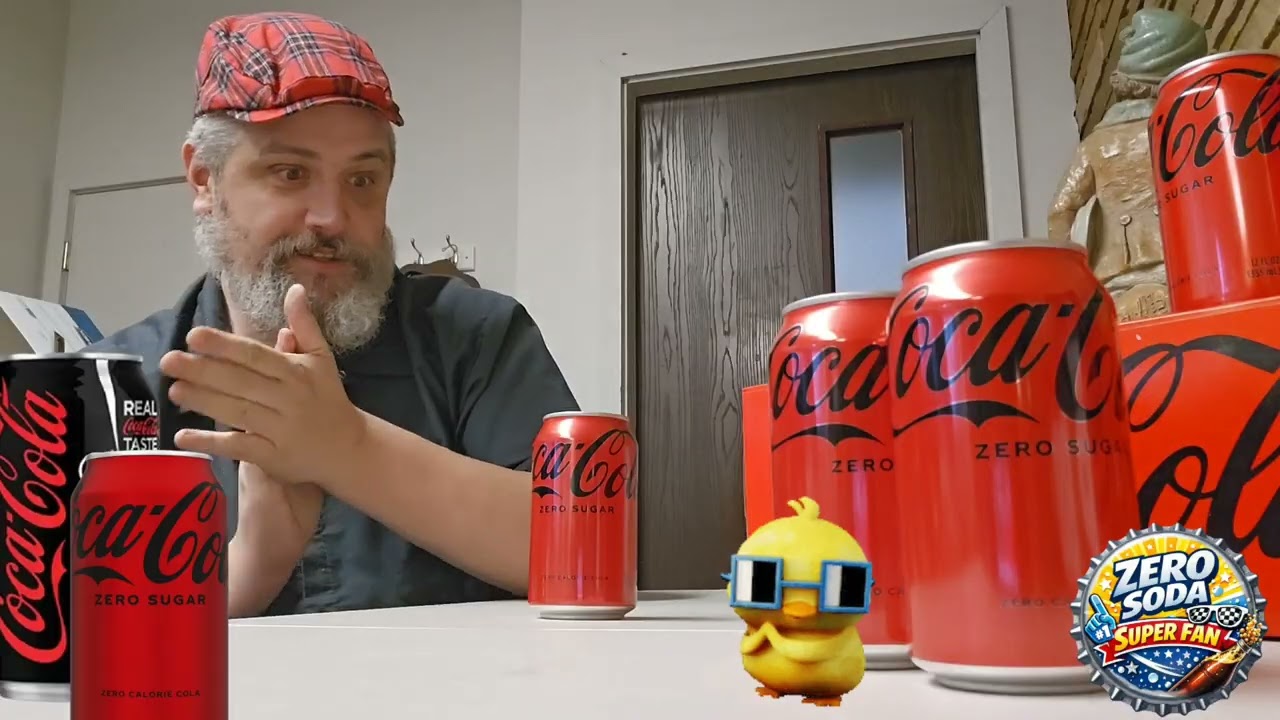 Zero Soda Super Fan Sips, Slams, and Rates Coca Cola Zero Sugar 