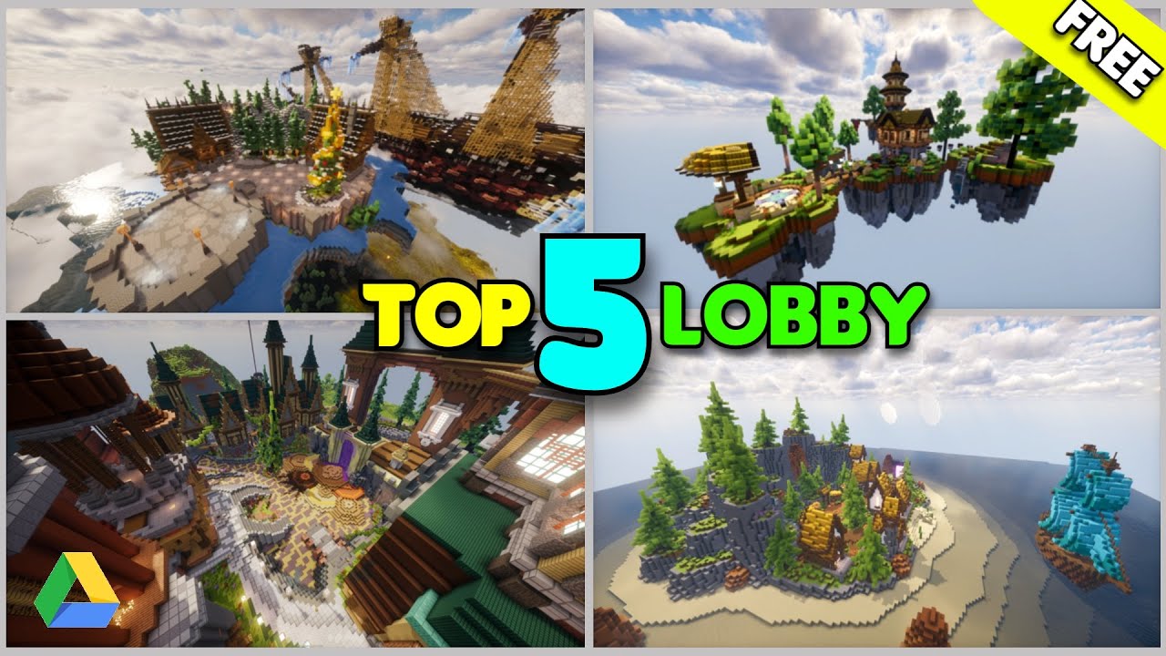 Top 5 Minecraft Lobby | Best 5 Free Lobby Download | Minecraft Free Lobby | 2025