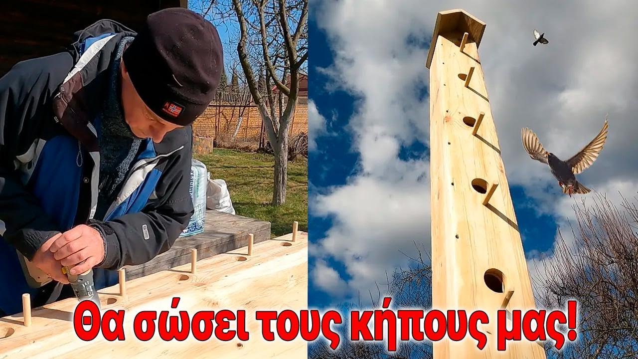 Πώς να φτιάξεις μια πενταώροφη πολυκατοικία για πουλιά μόνος σου!