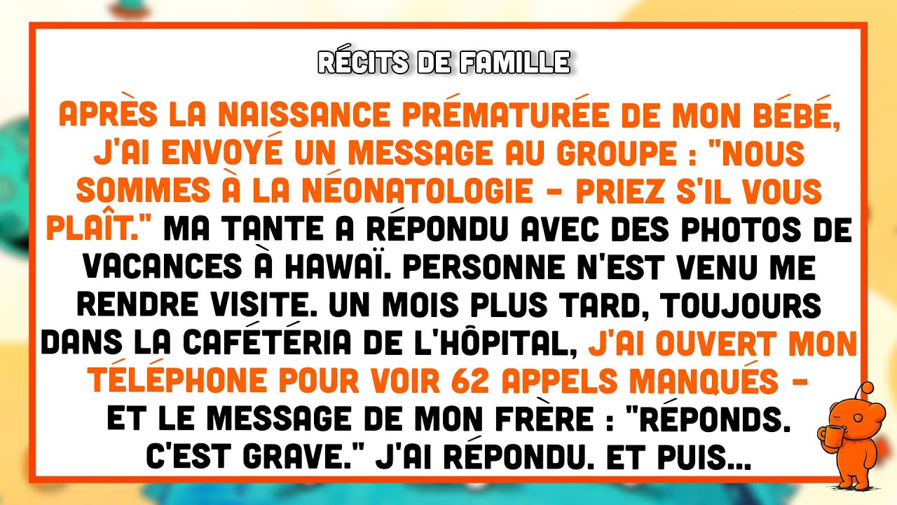 Mon bébé prématuré en néonat : j'ai demandé des prières; ma tante a envoyé des photos d’Hawaï.