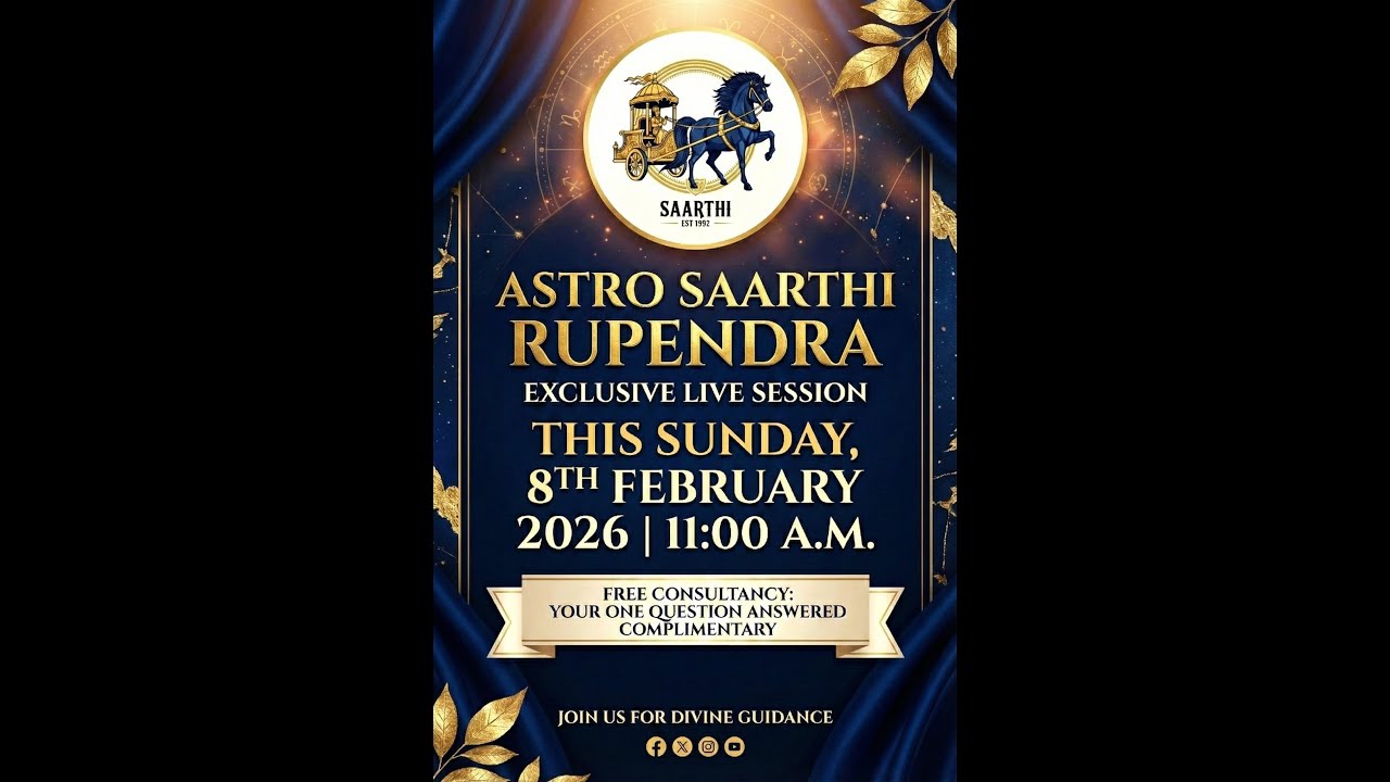 Free Live Consultation.Live Astrology with Astro Saarthi Rupendra