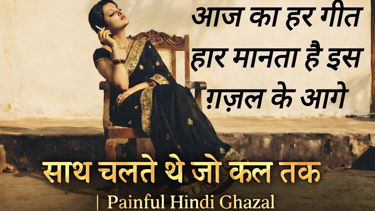 साथ चलते थे जो कल तक | Heart Touching Ghazal | Painful Hindi Ghazal | Soulful Classical#⃣#hindisong 