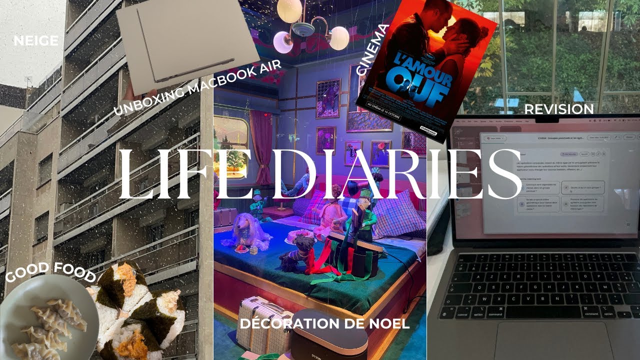 LIFE DIARIES 💻 | un équilibre entre fac et perso (révision, unboxing macbook, cinéma,...)