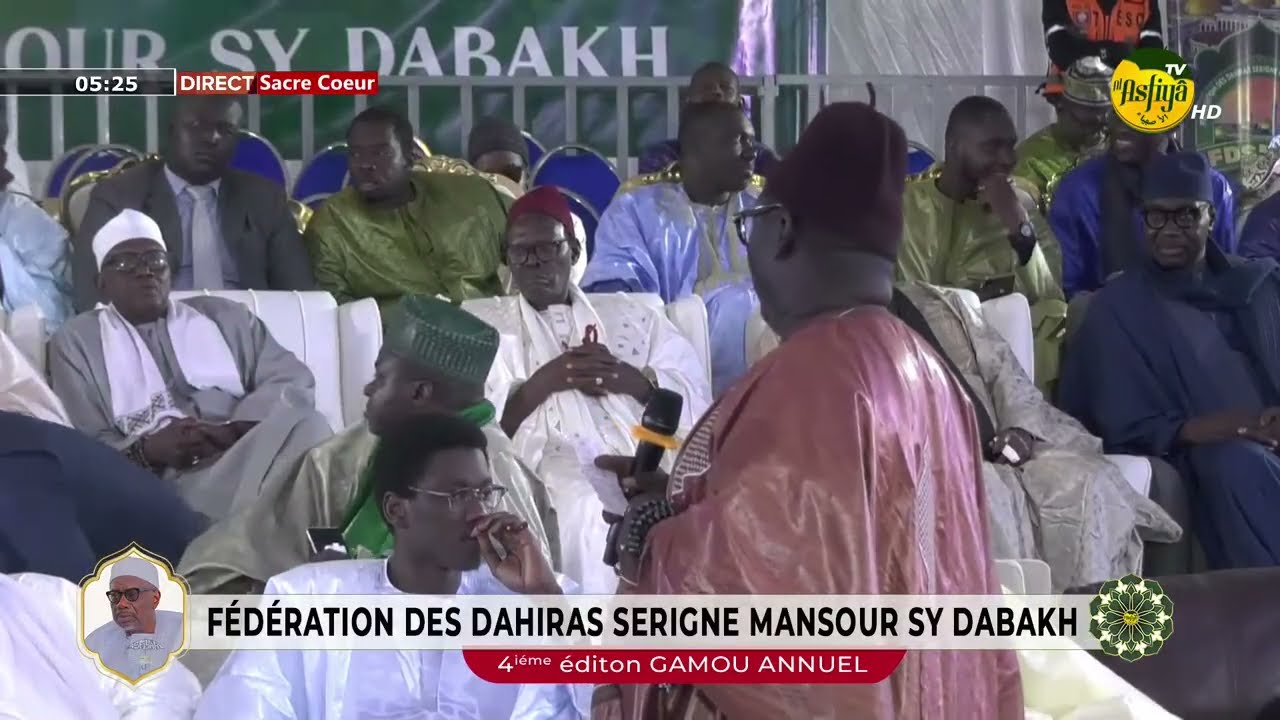 GAMOU SERIGNE MANSOUR SY DABAKH CAUSERIE OUSTAZ ALIOUNE DIAGNE
