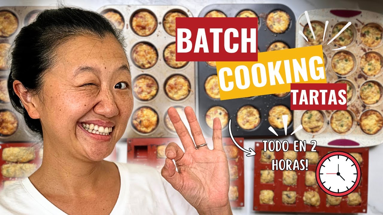 Batch cooking de tartas! | Mas de 20 comidas en 2 horas! | Karina Gao