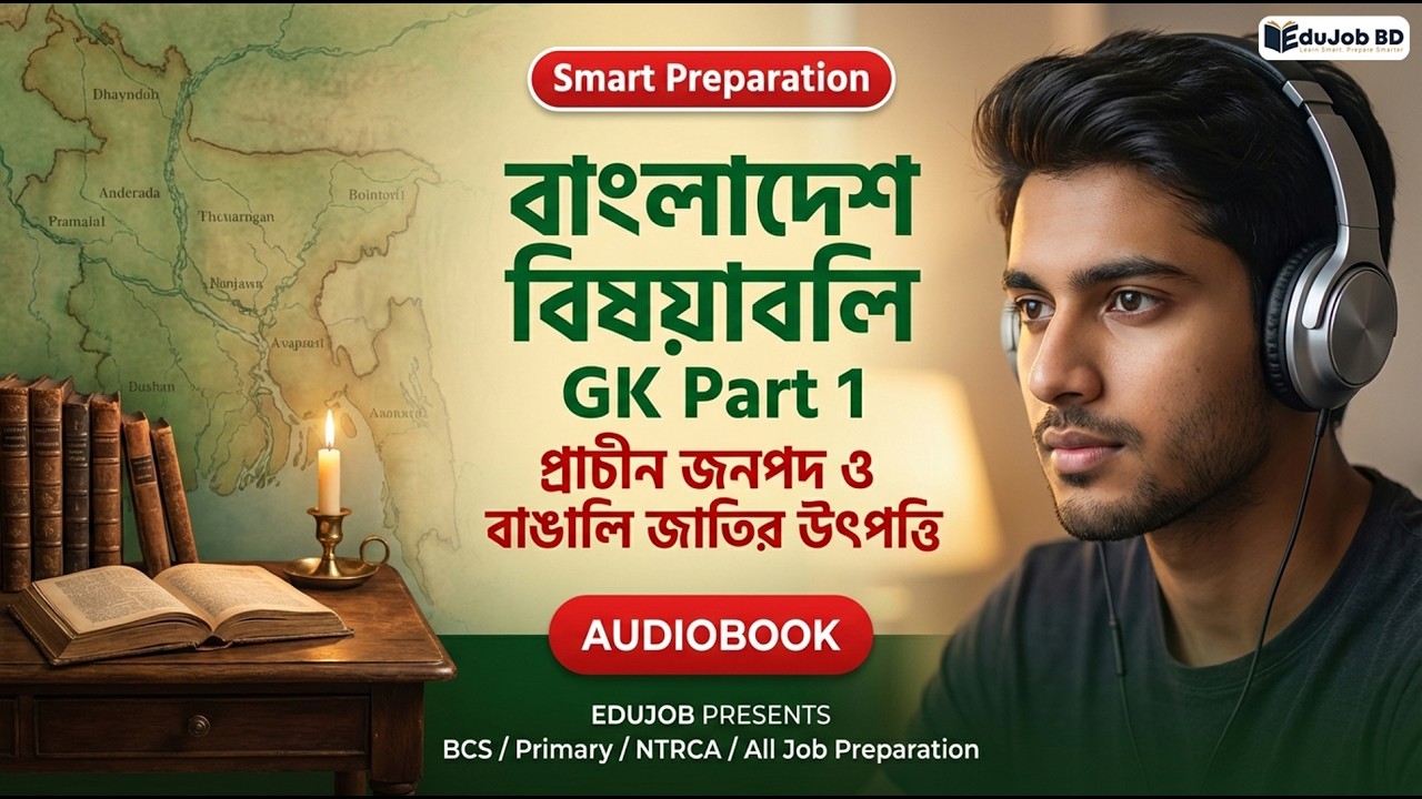 বাংলাদেশ বিষয়াবলি GK Part 1 | প্রাচীন জনপদ ও বাঙালি জাতির উৎপত্তি | Audiobook | BCS /Job Preparation