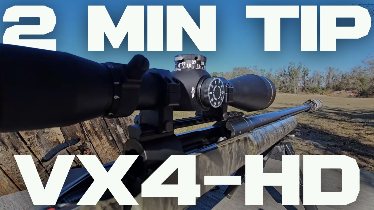 ZL2 turret zeroing tip on VX4HD and VX5HD gen 1 Leupold Scopes | 2 minute tips