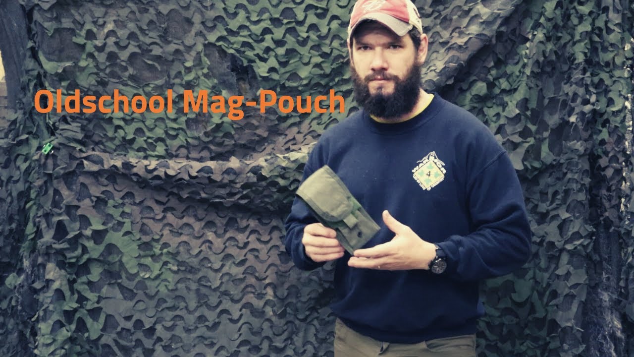 Oldschool! - Paraclete Double Magazine Pouch, Smoke Green