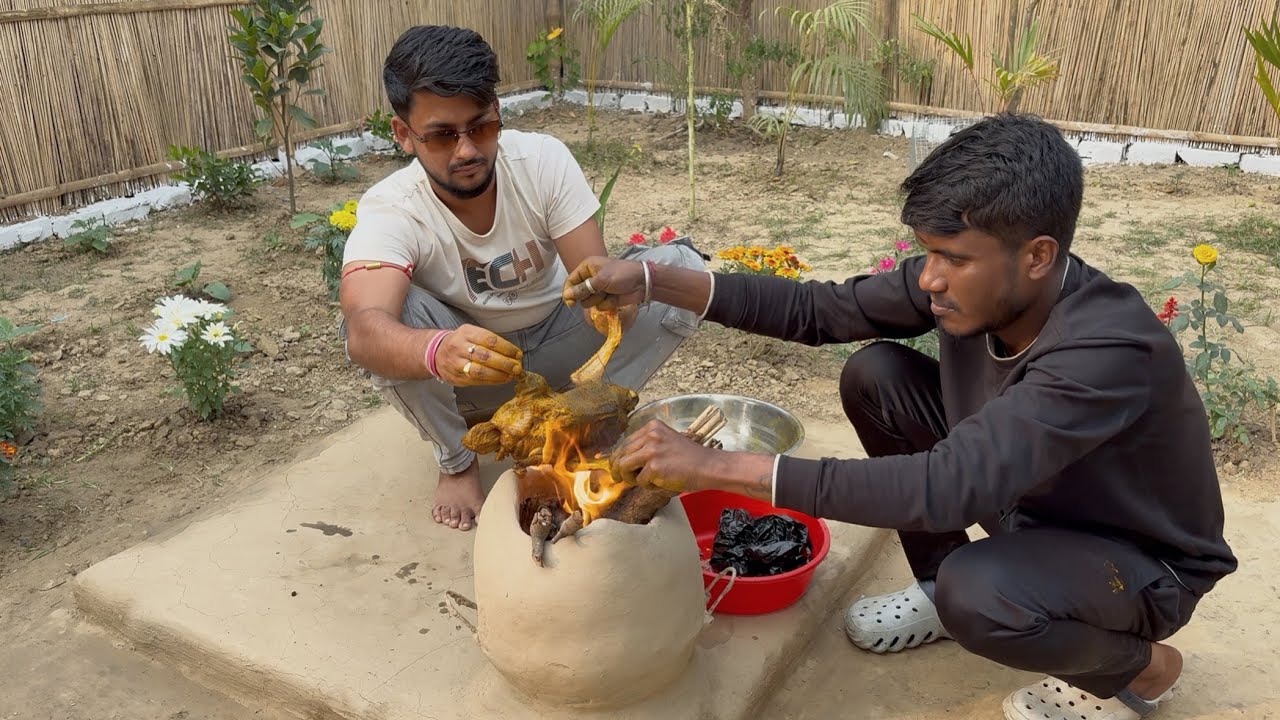 শীতের আমেজে দেশি হাঁসের কষা মাংস | গ্রামের স্বাদে পরিবারের সবাই মিলে জমজমাট ভোজ 