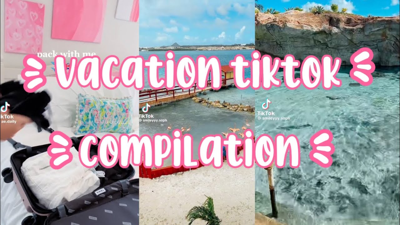 | vacation tiktok compilation! | 🐆💗🌴🌊| sub and like! | @nivyaaa | ☀️👙🐚 🐬|