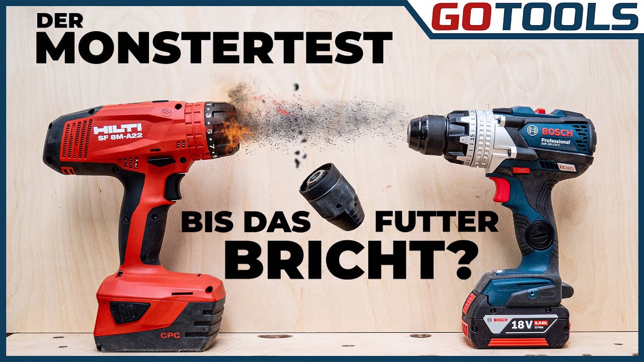 🔥 Bosch vs Hilti in der Akkuschrauber TOP-Klasse | GSR 18V-110 und SF 8M-A22 | inkl. Verlosung