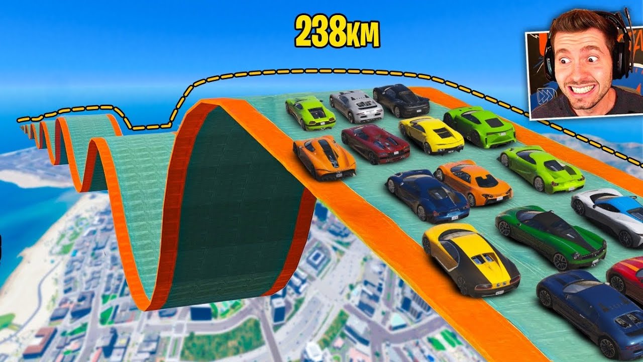 GTA V Online: CORRIDA VAI E VOLTA na ladeira CURVADA!