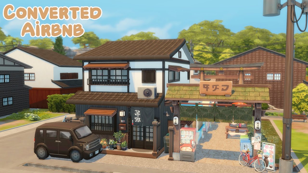 Airbnb Rental Machiya 🔑🏡 | The Sims 4 | Limited Packs Snowy Escape | No CC | Stop Motion Build