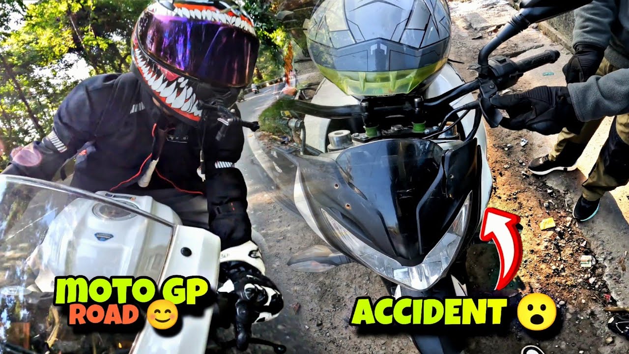 Sunday ride ma yo k vyo ?? Moto GP ROAD MA Accident VYO SATHI KO 😱@KabirRaivlogs-y9m 