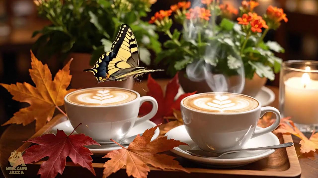 Romantic Winter Jazz at Cozy Coffee Shop Soft Jazz Music with Cozy Fireplace for Relax and Study