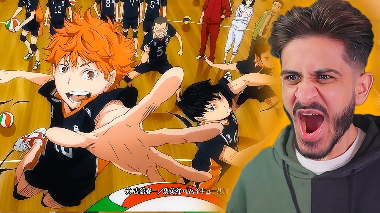 Reacting to ALL HAIKYUU OPENINGS & ENDINGS (1-7) | My First EVER Sports Anime