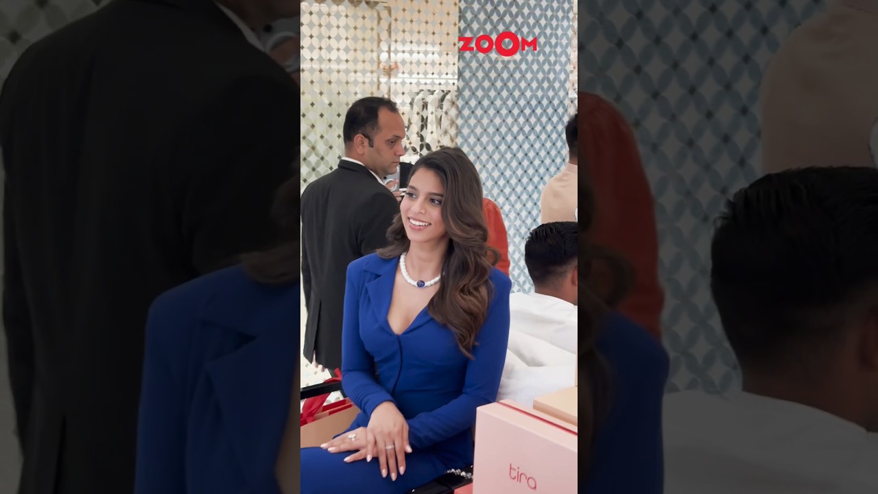 Suhana Khan's FUNNY entry at a store launch event 😂 #suhanakhan #shorts