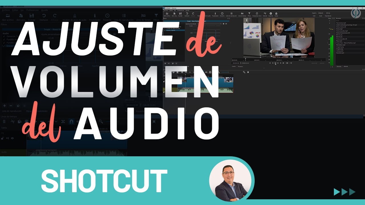 Shotcut Ajuste de Volumen