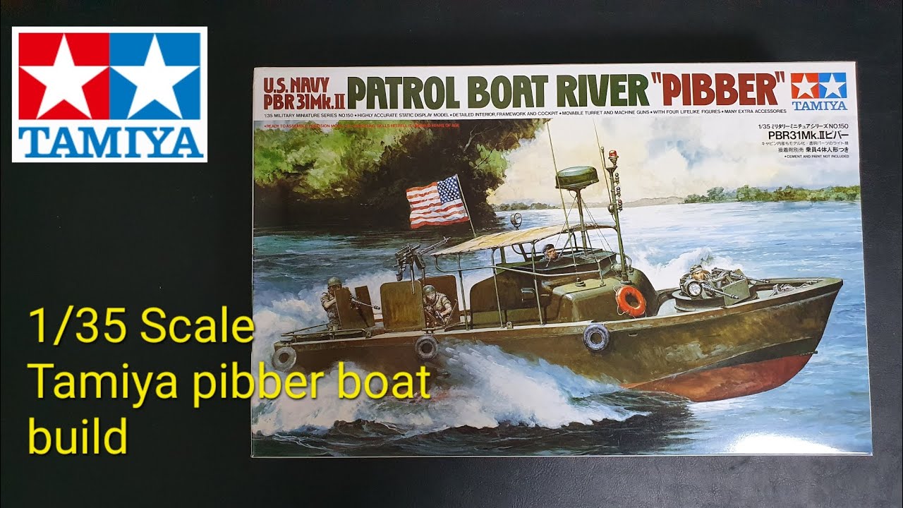 Tamiya 1/35 scale model patrol boat river PIBBER pbr31 mk.II build / 타미야 피버 보트 조립