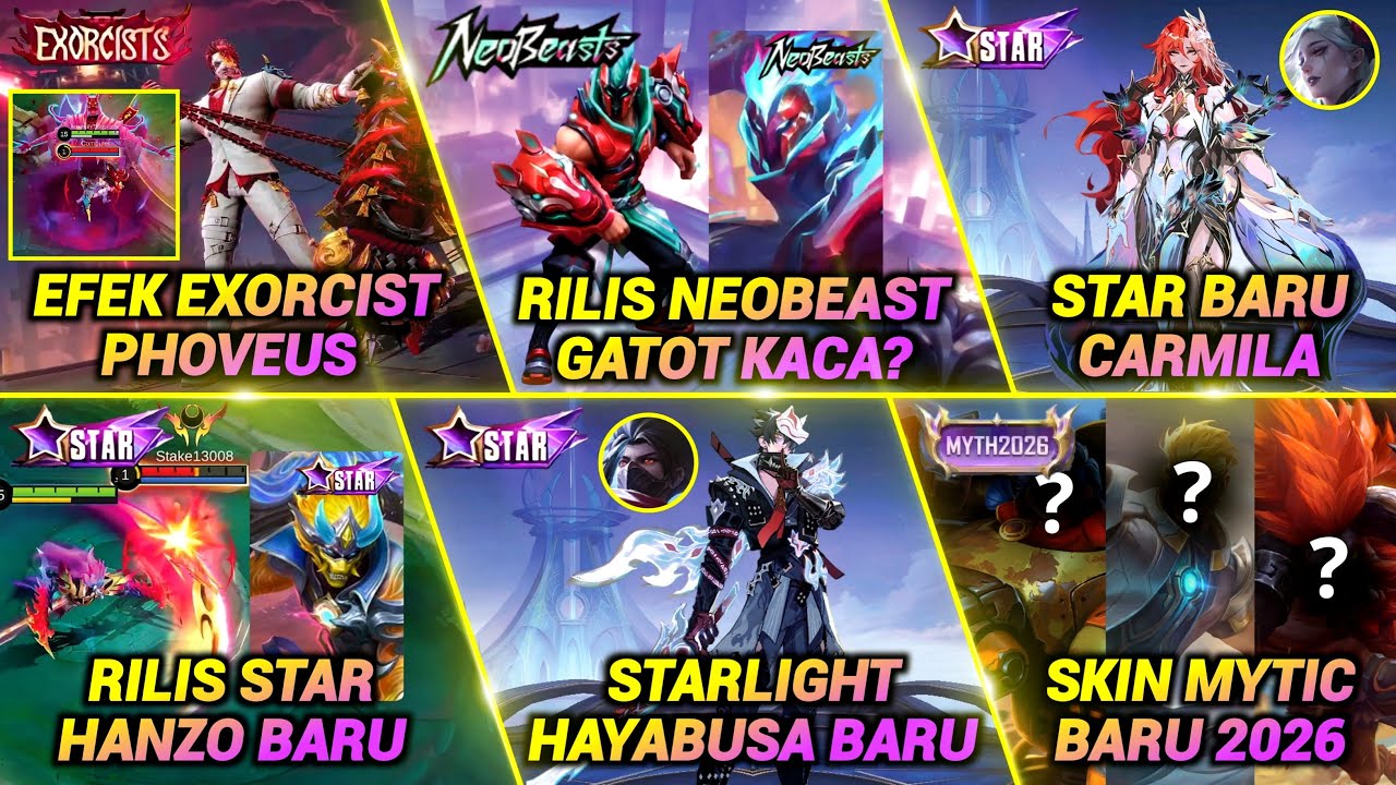 RILIS GATOT NEOBEAST?! STAR CARMILA, SKIN MYTIC 2026, STAR HAYABUSA 2.0, STAR HANZO, EFEK EXORCIST