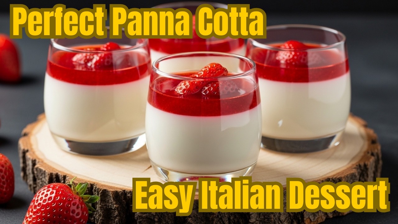 Vanilla Panna Cotta | Italian Panna Cotta Recipe | Italian Dessert