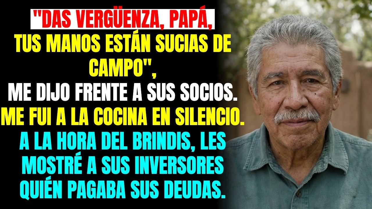 MI HIJO ME OBLIGÓ A COMER CON LOS SIRVIENTES EN SU FIESTA. LO QUE HICE CON EL MICRÓFONO LO DESTRUYÓ