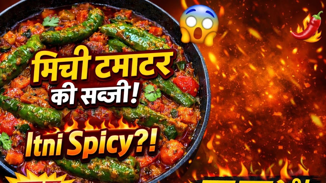 “Chili Lovers Ke Liye: Mirchi Tamatar Ki Sabji Hai Dhamaka! 🌶️💥”
