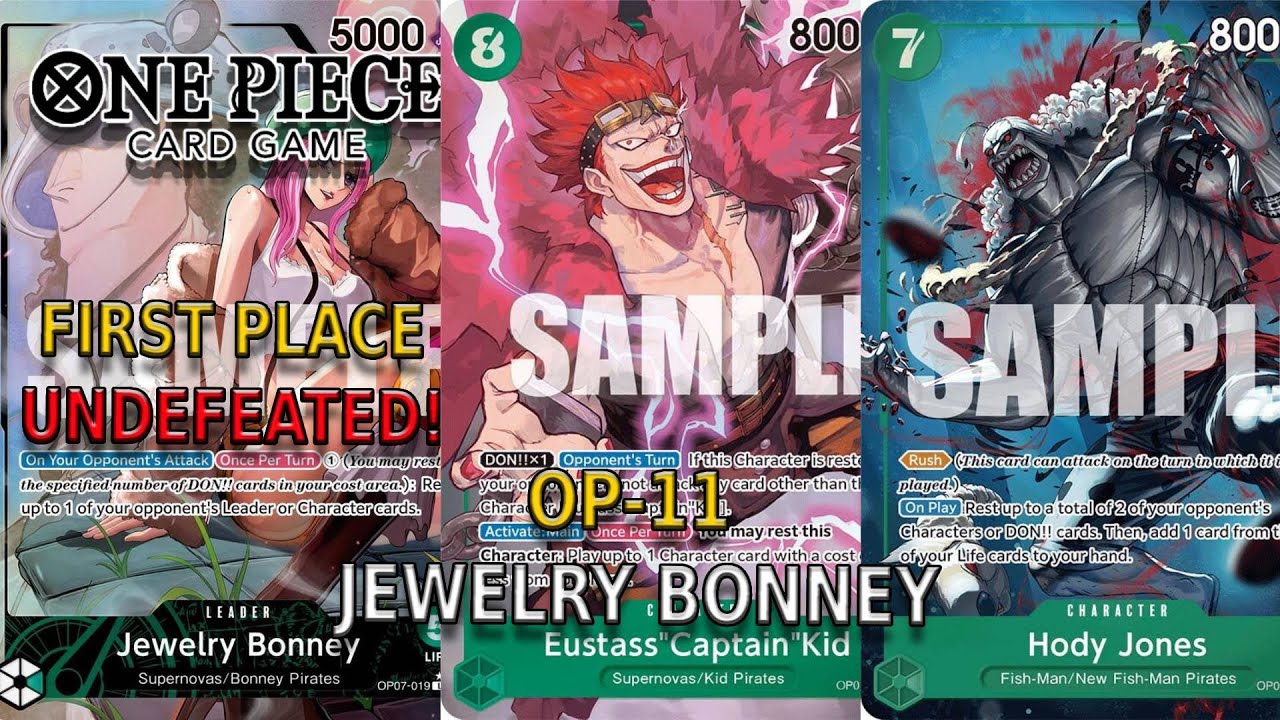 [OP-11] FIRST PLACE UNDEFEATED!!! Bonney Deck & Gameplay | One Piece Card Game