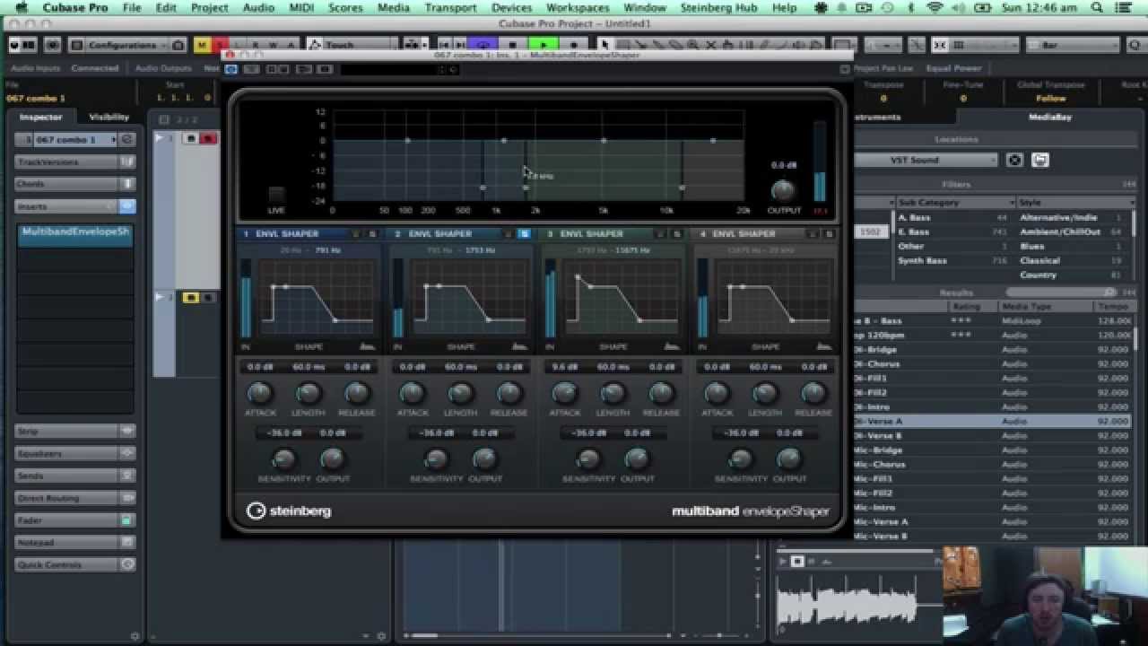 Cubase Pro 8 - Multiband Envelope Shaper