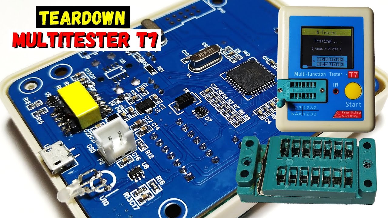 Prezentare interior multitester LCR T7 si cum schimbam conectorul ZIF
