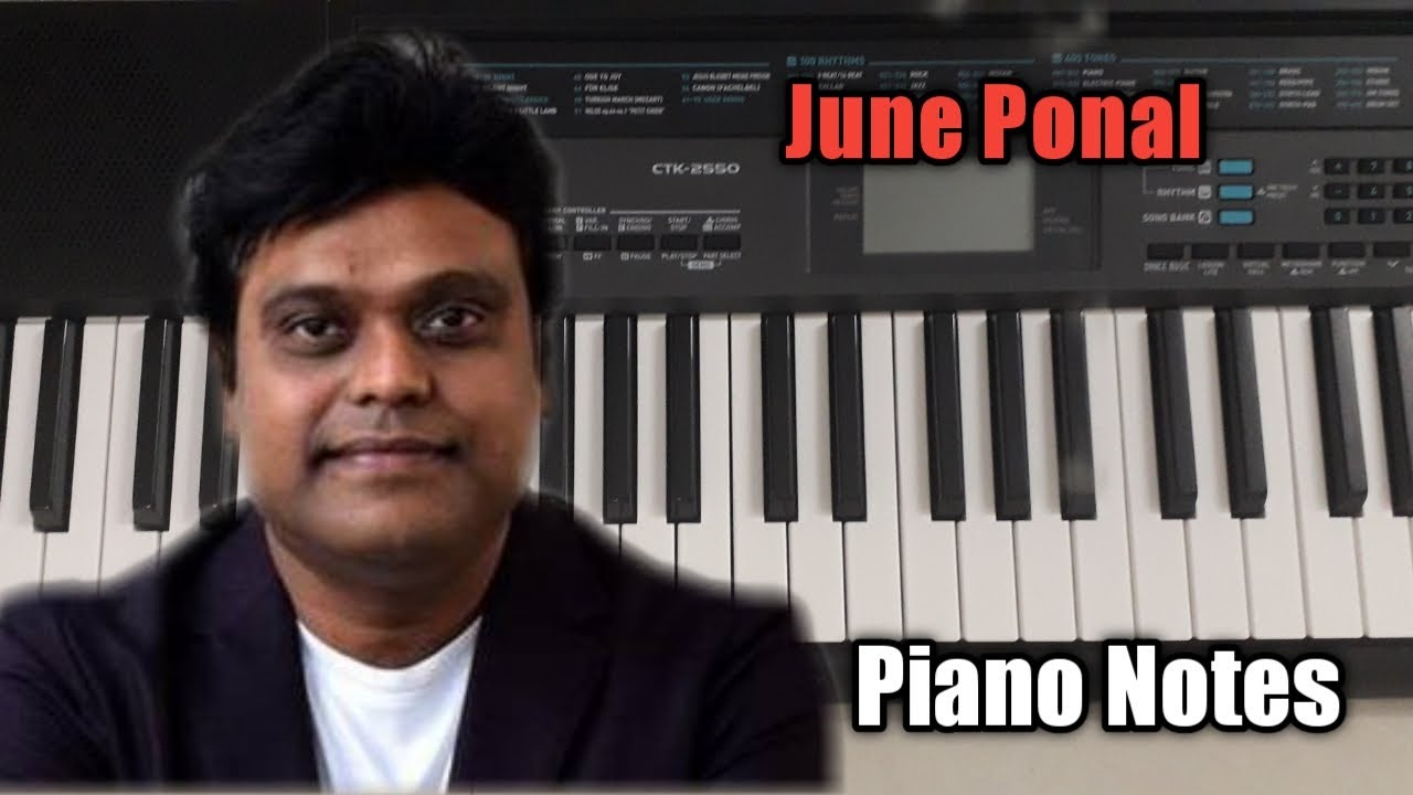 |June Ponal| |Unnale Unnale| |Vinay Rai| |Harris Jayaraj| |Easy Piano Notes|