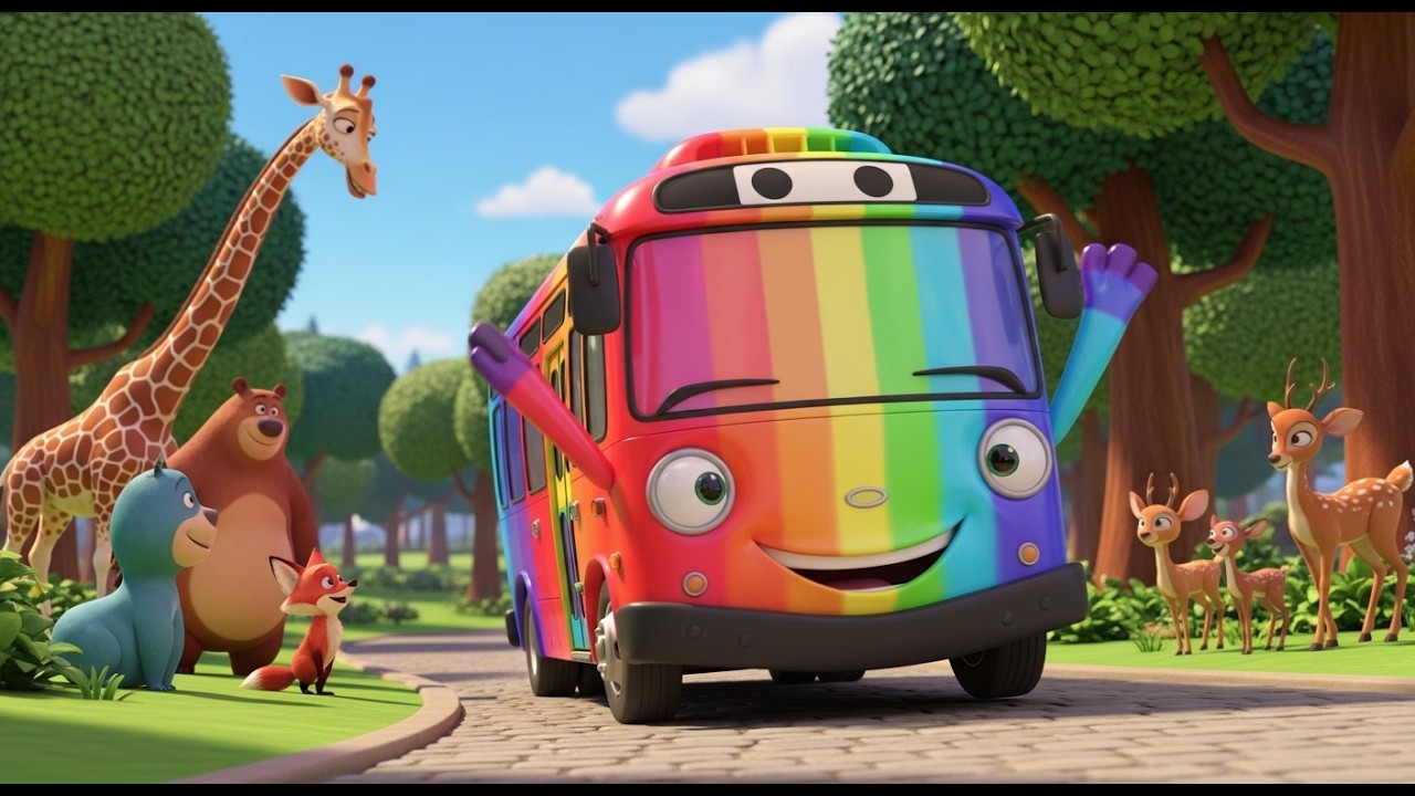 The Magic Learning Bus | Educational Song for Kids | Nursery Rhymes