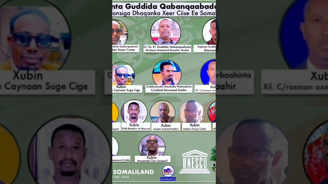#reels Shaacinta Guddiga Qabanqaabada Xuska Aqoonsiga Dhaqanka Xeer Ciise Ee Somaliland