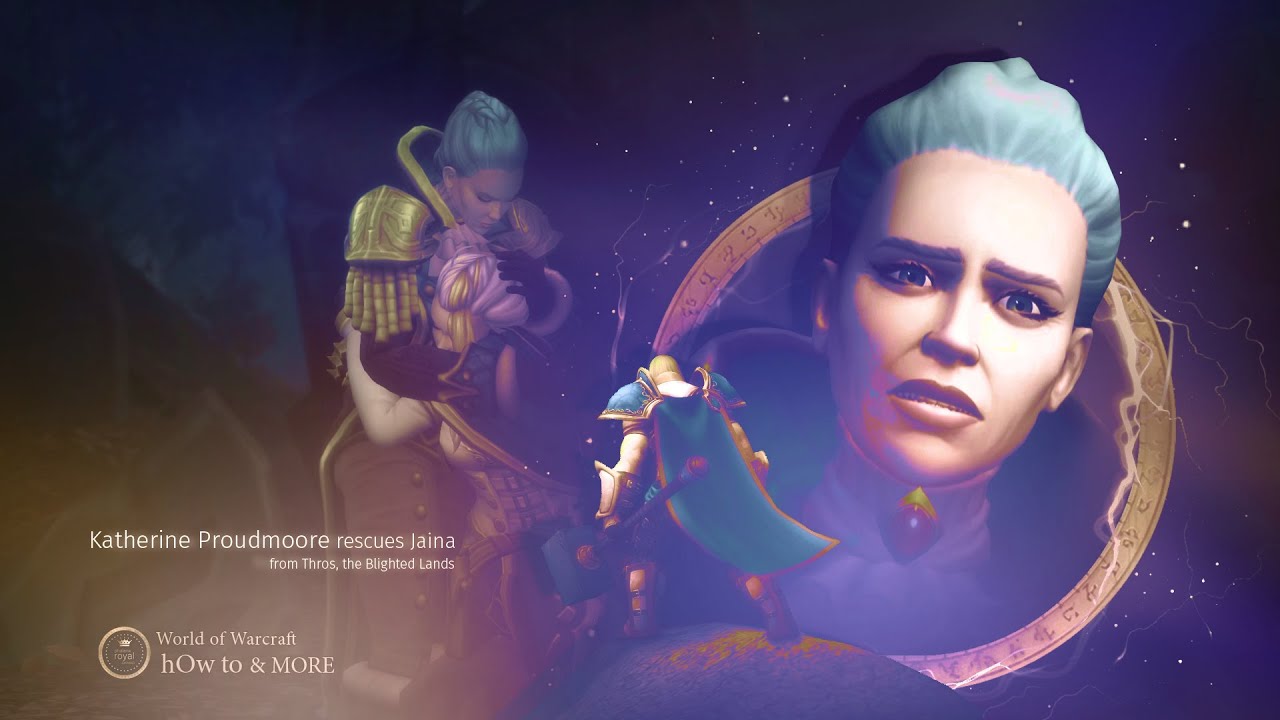Katherine Proudmoore rescues Jaina from Thros, the Blighted Lands (special request)