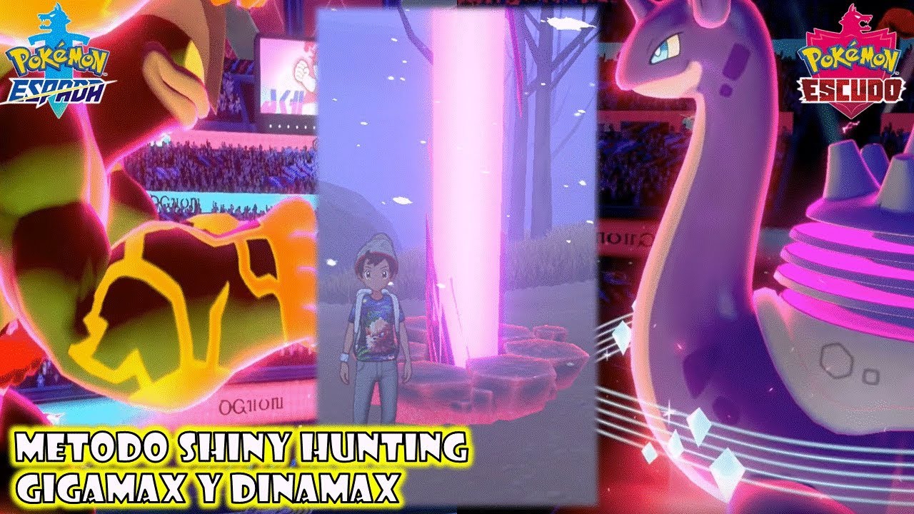 Shiny Hunting en Nidos Dinamax y Gigantamax Pokemon Escudo y Espada