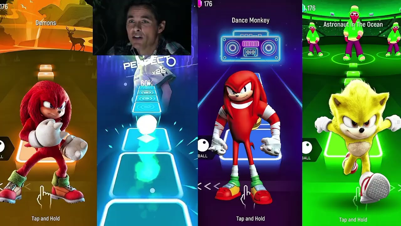 Sonic Tiles Hop Gameplay | Fast Music Rhythm Game