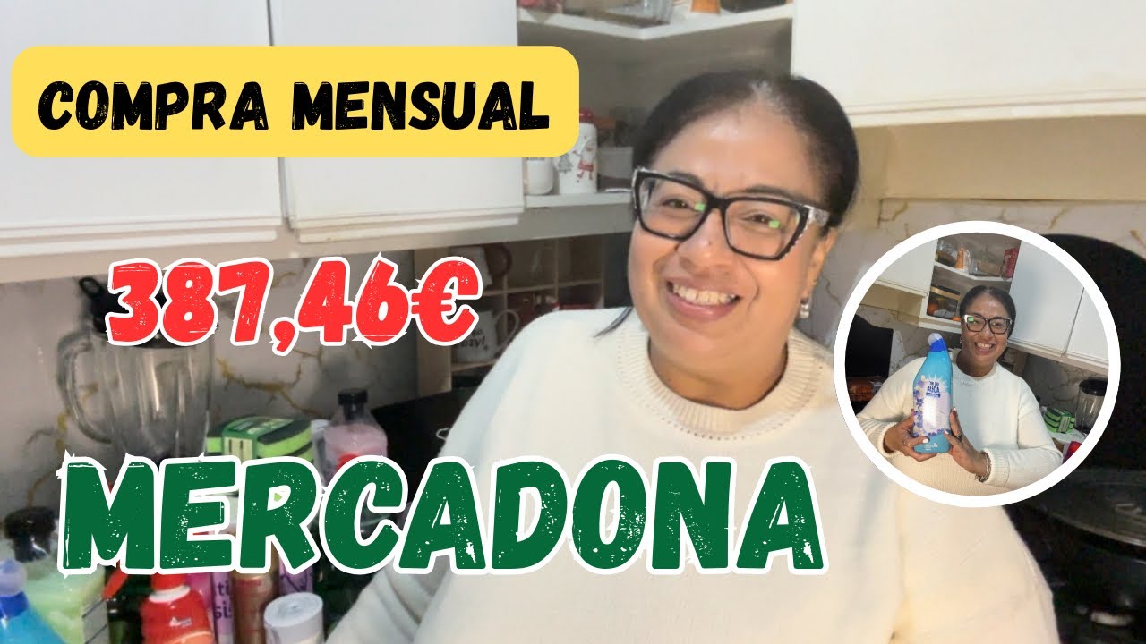 Compra mensual en Mercadona 🛒 | Alimentaci&oacute;n, limpieza e higiene para familia de 4
