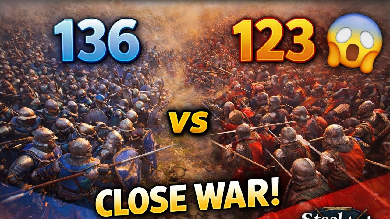 136 vs 123 Soldiers – Who Wins? ⚔️ | Steel And Flesh 2