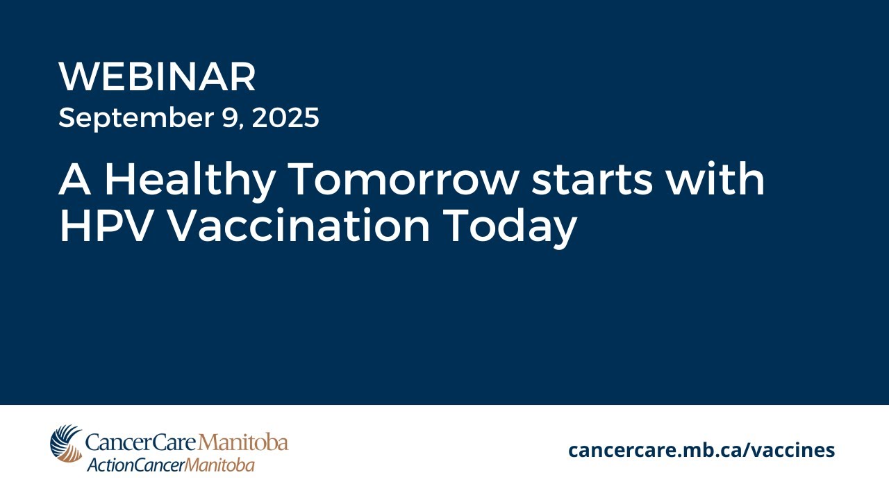 Webinar: A Healthy Tomorrow starts with HPV Vaccination Today