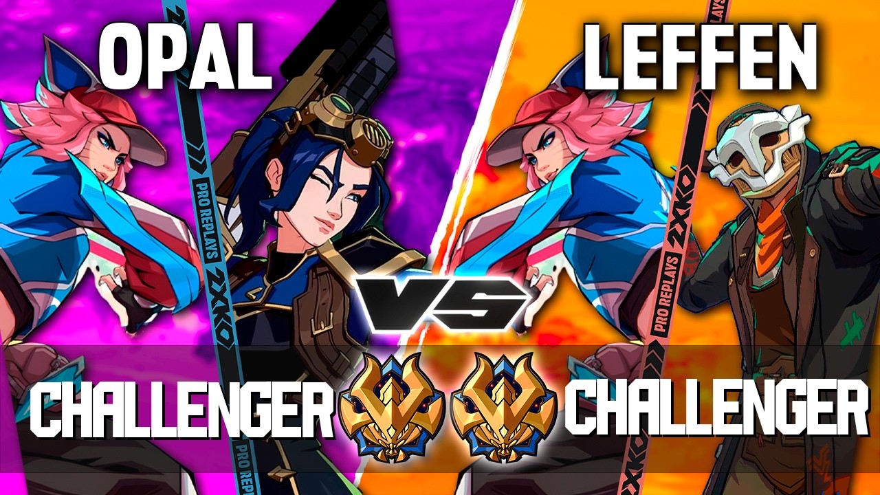 2XKO ▰ OPAL (Caitlyn-Ahri) vs LEFFEN (Ahri-Ekko) ▰ 2XKO Pro level replays