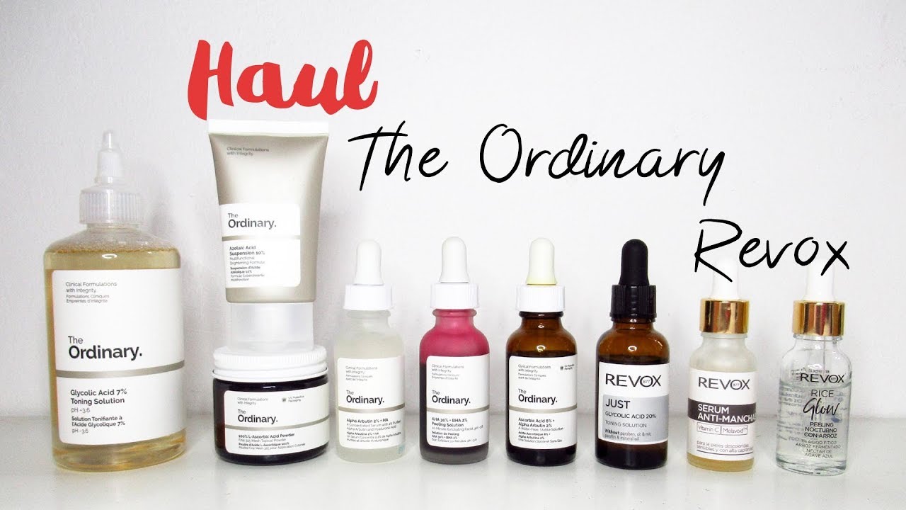 Haul Productos Cuidado Facial Revox y The Ordinary