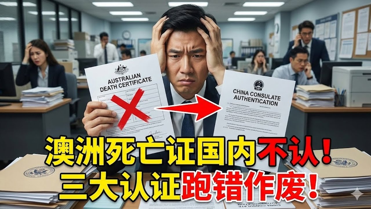 澳洲死亡证明国内不认？跨国处理华人长辈后事的3大核心认证部门，跑错一步全作废！#澳洲死亡證明 #華人長輩 #遺體處理 #認證部門 #澳洲生活 #澳洲移民