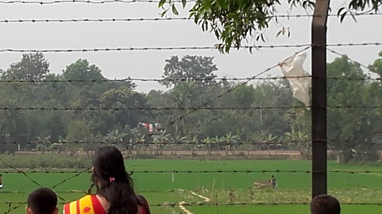 Glimpse of Bangladesh greenery and train captured on camera from Kamalasagar, Tripura