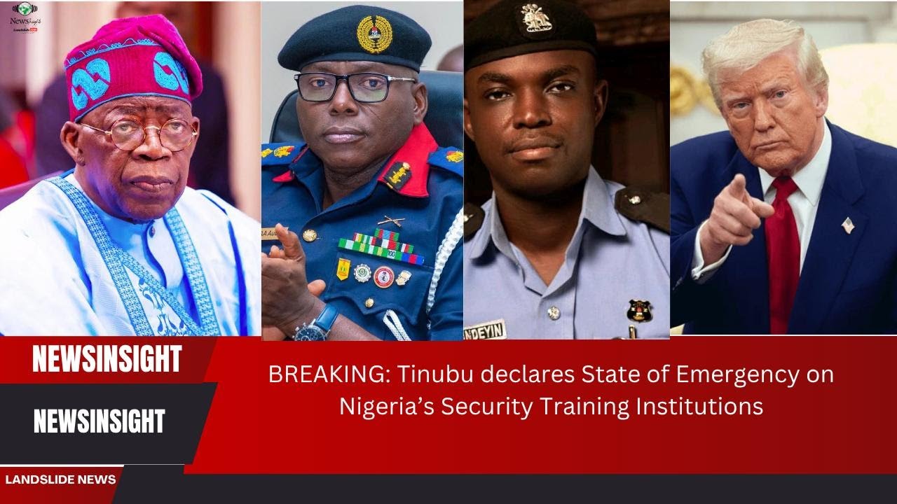 BREAKING: Tinubu declares State of Emergency on Nigeria&rsquo;s Security Training, Denies is due to Trump